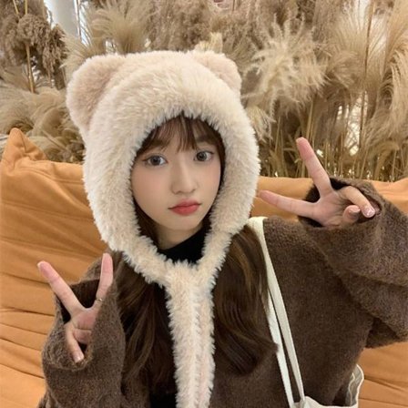 Talvihattu Bear Korvat Hattu BEIGE