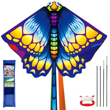 Drager til Børn i Alderen 8-12, Stor Drager til Drenge Voksne Let at Flyve & Samle, Stranddrager med 100 Meter Dragesnor