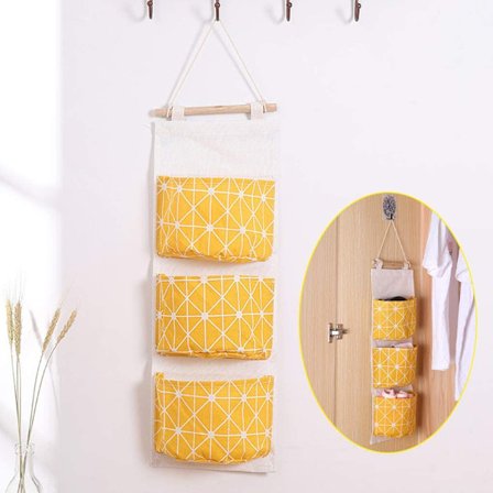 Väggförvaringsväska (gul)