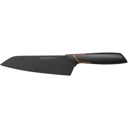 Fiskars Edge santokukniv - Sort, orange | KitchenOne
