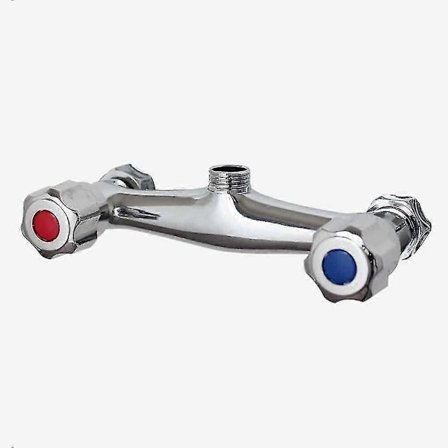 Duschblandare Badrum, Duschblandare Badrum Backflow Anti, Mässingsventil Dubbel Utlopp Krom Finish