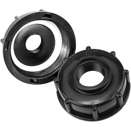 2 stk. Ibc Tank Adapter 3/4 Tommer Ibc Haveslange Ibc Tank Adapter S60x6 Plast Tankdæksel Adapter til Ibc Cube 1000 Liter