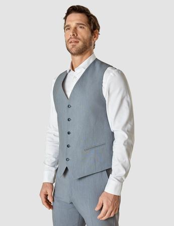 SHAPING NEW TOMORROW Essential Vest Man's - Light Blue Melange - Medium