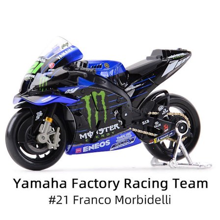 Maisto 1:18 2022 GP Racing Yamaha Factory Racing Team Die Cast Køretøjer Samlermodel Legetøjsmotorcykel [DmS]