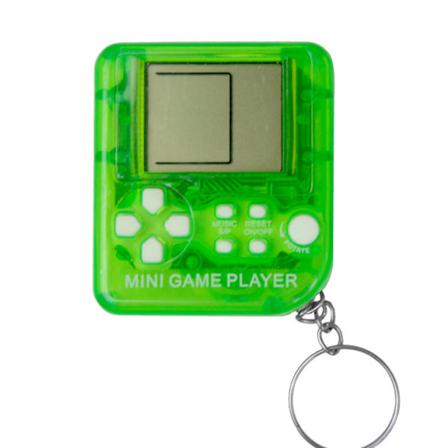 Bærbar Mini Retro Klassisk Spillkonsoll Nøkkelring LCD Håndholdt Spillspiller Anti Stress Elektroniske Leker Nøkkelring