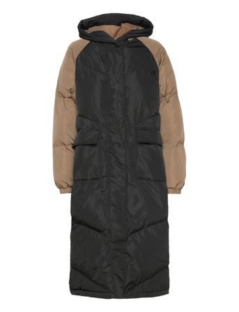Kaila Over Puffer Coat Fôret Kåpe Multi/mønstret Noella
