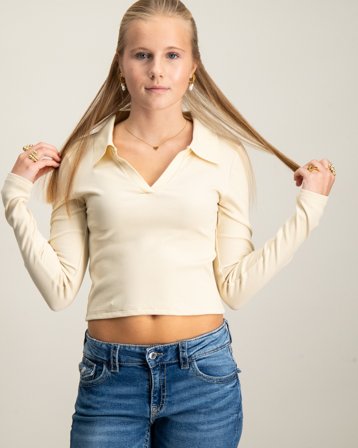 Grunt Wiky Blouse Kremfarget Topper/Bluser Jente - Kids Brand Store