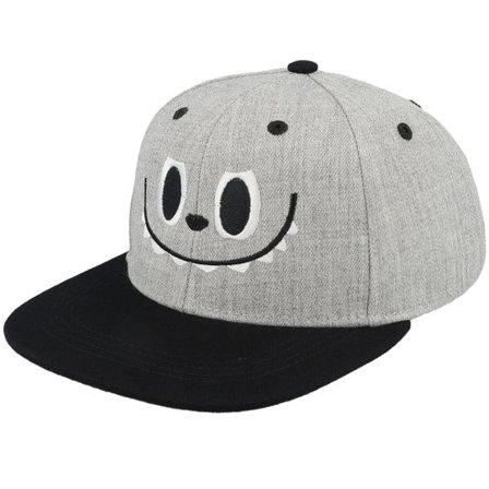 Iconic - Grå snapback Keps - Kids Little Monster Heather Grey/Black Snapback @ Hatstore