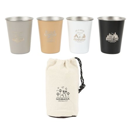 4 stk Camping Kopper Sæt 350ml 304 Rustfrit Stål Høj Hårdhed Let Vægt 4 Farver Udendørs Rejse Picnic Drikkekopper Vildmarkstil