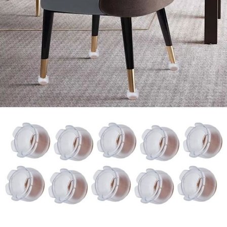 HURRISE Stol Benskydd 10st Stol Ben Golvskydd Skrivbordsbord Benskydd DIY Möbel