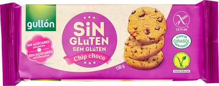 Gullón Choco Chips Glutenfri 125 g, Helse & Madvarer, Brød, Kiks & Kager, Kiks