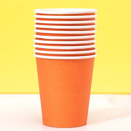 Barnens handgjorda färgade pappersmuggar, engångsmuggar av tjockt papper, miljövänliga, DIY