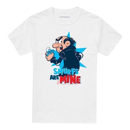 Smurfarna Unisex Vuxen Are Mine Gargamel T-Shirt 5XL Vit