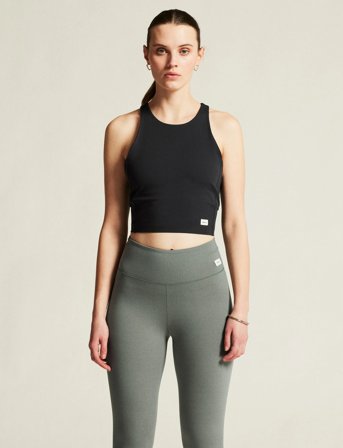 Craft Collective Cropped Singlet W - Black - L