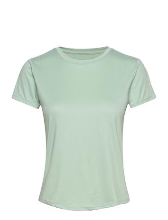 Hmlmt Aura Mesh T-Shirt T-shirts & Tops Short-sleeved Grønn Hummel*Betinget Tilbud