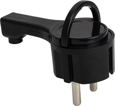 Gelia 4001312222 Stickpropp vinklad, jordad Svart, Byggcentral