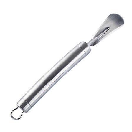 Apelsinskalare Rostfri Böjt Handtag Rostfritt Stål Lättanvända Citrus Skalare för Hemmet