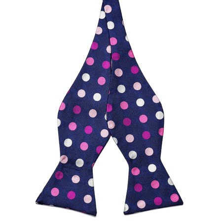 Prikkete Silke Selvbinder Sløyfe for menn - Selvbinder