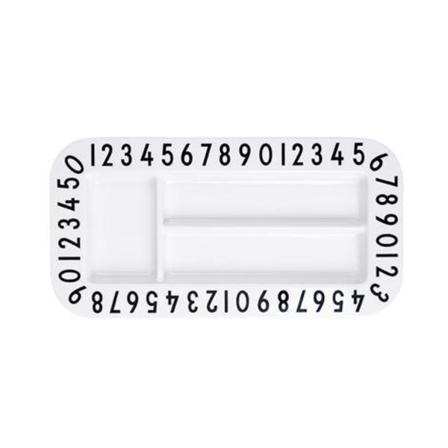 Rektangulær Snacktallerken - Designbogstaver