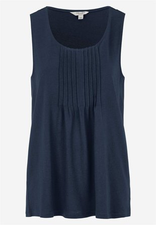 Cellbes of Sweden - Linne med dekorativa stråveck - marin - för damer - 58/60