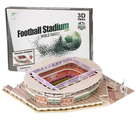3D tredimensjonalt puslespill fotballbane puslespill 3D puslespill stadion papir konstruksjonsmodell barnas puslespill leker
