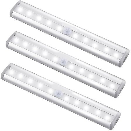 3 Pack Upgraded Usb Rechargeable 10 Led Magnetic Motion Sensor Light
