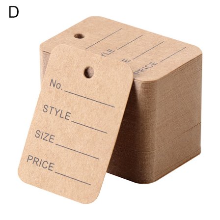 500/1000ST Prislappar Klädetikett