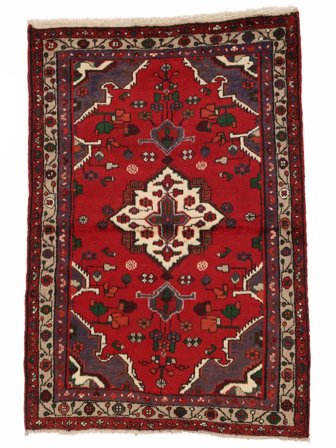 Medaljong- Lite Hamadan Teppe 100X145 Ull