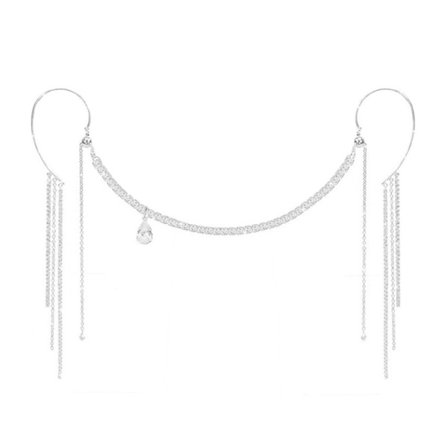 Ansigtskæde Krystalsmykker Charm Luksus Øreringe Smykker Kvinder Festgave