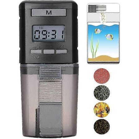Akvarium automatisk mater fiskemater med automatisk timer akvarium fiskefôr - WELLNGS