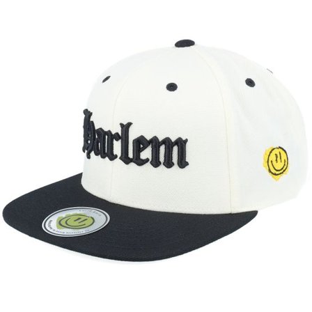 Lucid Smile - Svart snapback Keps - Harlem 3d Script Natural/Black Snapback @ Hatstore