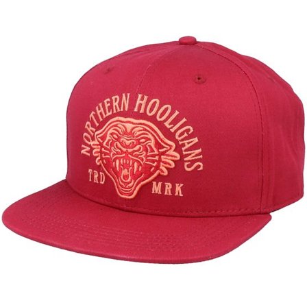 Northern Hooligans - Röd snapback Keps - The Mountain Lion Cap Dark Red Snapback @ Hatstore