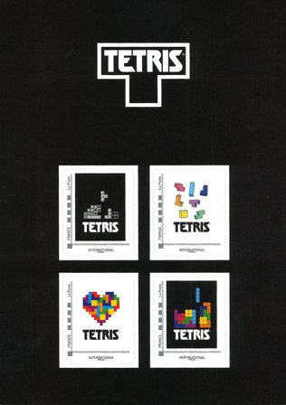 Frankrig - Tetris - Postfrisk ark