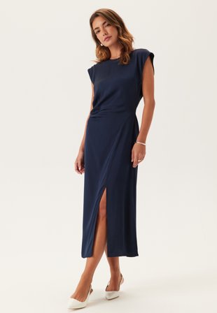 SELECTED Slfleonore Slim Sl Midi Dress Dark Sapphire Klær