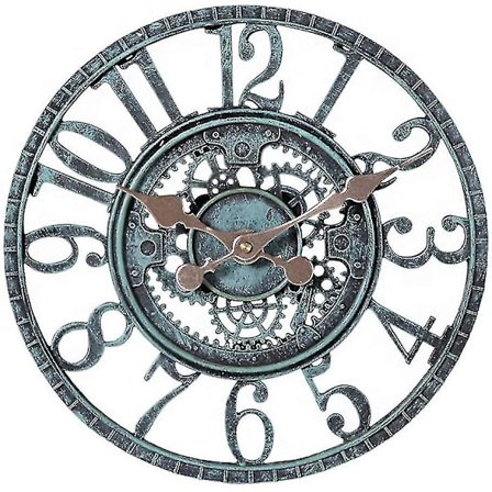 Utendørs Veggklokke 12 Tommer Ute Vanntett Hageklokke Kvarts Drevet A