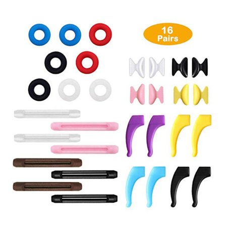 16 par Anti-Skli Silikon Brilleholdere for Solbriller eller Rea