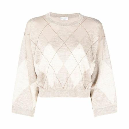 Brunello Cucinelli Sweatshirt M8Q181000 inbo, Dame Striktrøjer