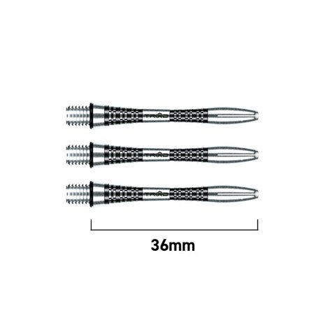 Winmau Triad Aluminium Shafts 36mm Short/Intermediate/Medium Red/Green/Black 6 Darts Replacement Parts