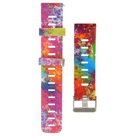 Silikonbånd Kompatibelt med Amazfit GTR 3 Smartwatch Erstatning 20mm Klokkebånd Elastisk Armbånd Sport Rem Farge Maling