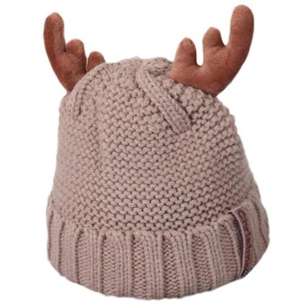 Fargerike Hjorte- og Elg-Gevir Beanie Baby Jenter Gutter Høst Vinter Jul Hatter Kaffe