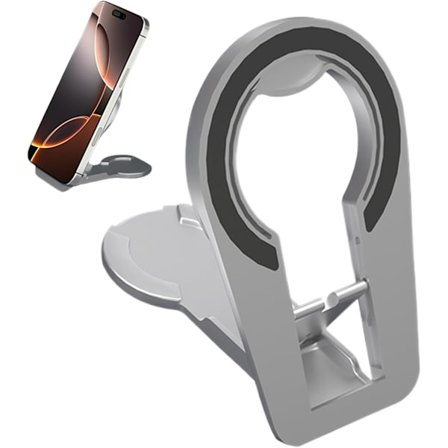 2025 Seneste Model Magnetisk Mobiltelefon-Greb | Mobiltelefonholder dobbeltsidet – slank, foldbar bærbar telefonring til metaloverflade