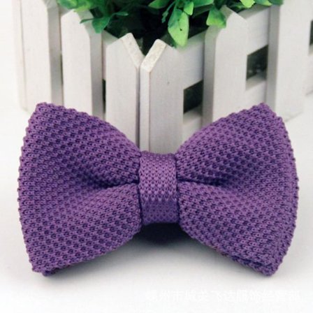 Mænds forbundne butterfly justerbar hals solid farve strikket butterfly