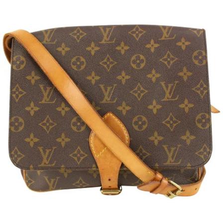 Louis Vuitton Vintage, Pre-owned Canvas louis-vuitton-bags Bruin, Dames, Maat:ONE Size