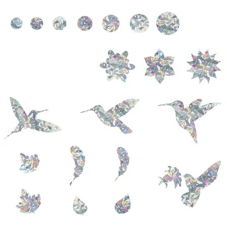 Fugl til beskyttelse-klistermærker Antikollisionsvindue-klistermærke-vindue til beskyttelse Forhindrer fugle mod vinduer PVC M