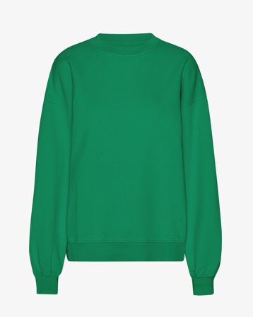 Organic Oversized Crew - Kelly Green L