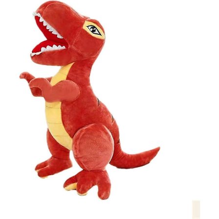 Gosedjur Dinosaurie, Djur Dinosaurie Plyschleksak Simulation Dinosaurie Tyrannosaurus Plyschdocka Leksak för Flicka Pojke Barn Party Present (Röd, 