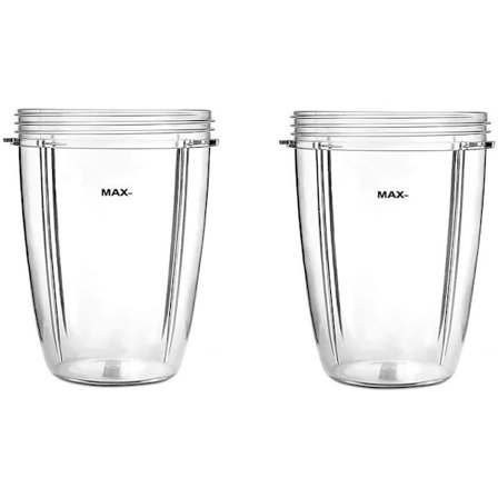 24Oz Muggar för Nutribullet Tillbehör 600W 900W Blender Juicer Mixer Ersättningsdelar (2-pack)
