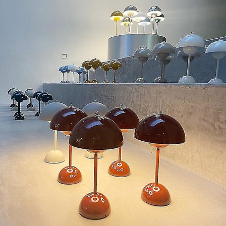 Modern Iron Flowerpot Table Lamps For Bedroom Living Room Bedside Tabl