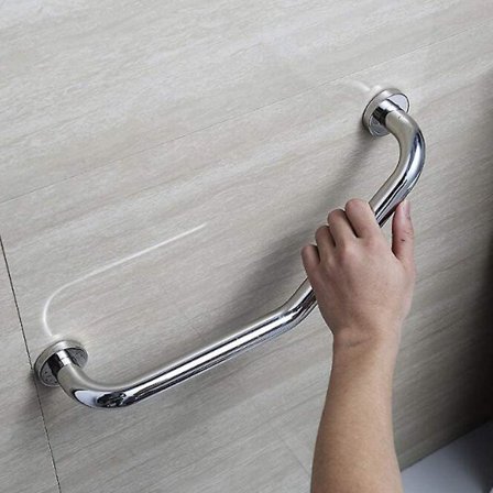 304, seinään asennettava kylpyhuoneen tukikaide vanhuksille/raskaana oleville 45cm