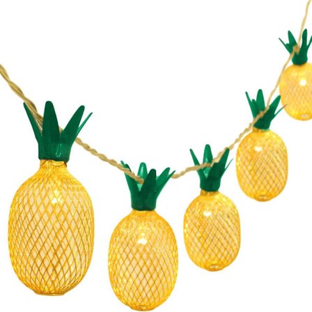 20 LED Ananas Fe Lyskæde - Dekorationsgaver Drevet til DIY Jul Tropisk Tema Fest Festival Bryllup Hjemmefest Soveværelsesdekoration